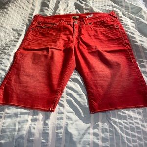 Crisp Pair of True Religion corduroy Shorts Sz 34